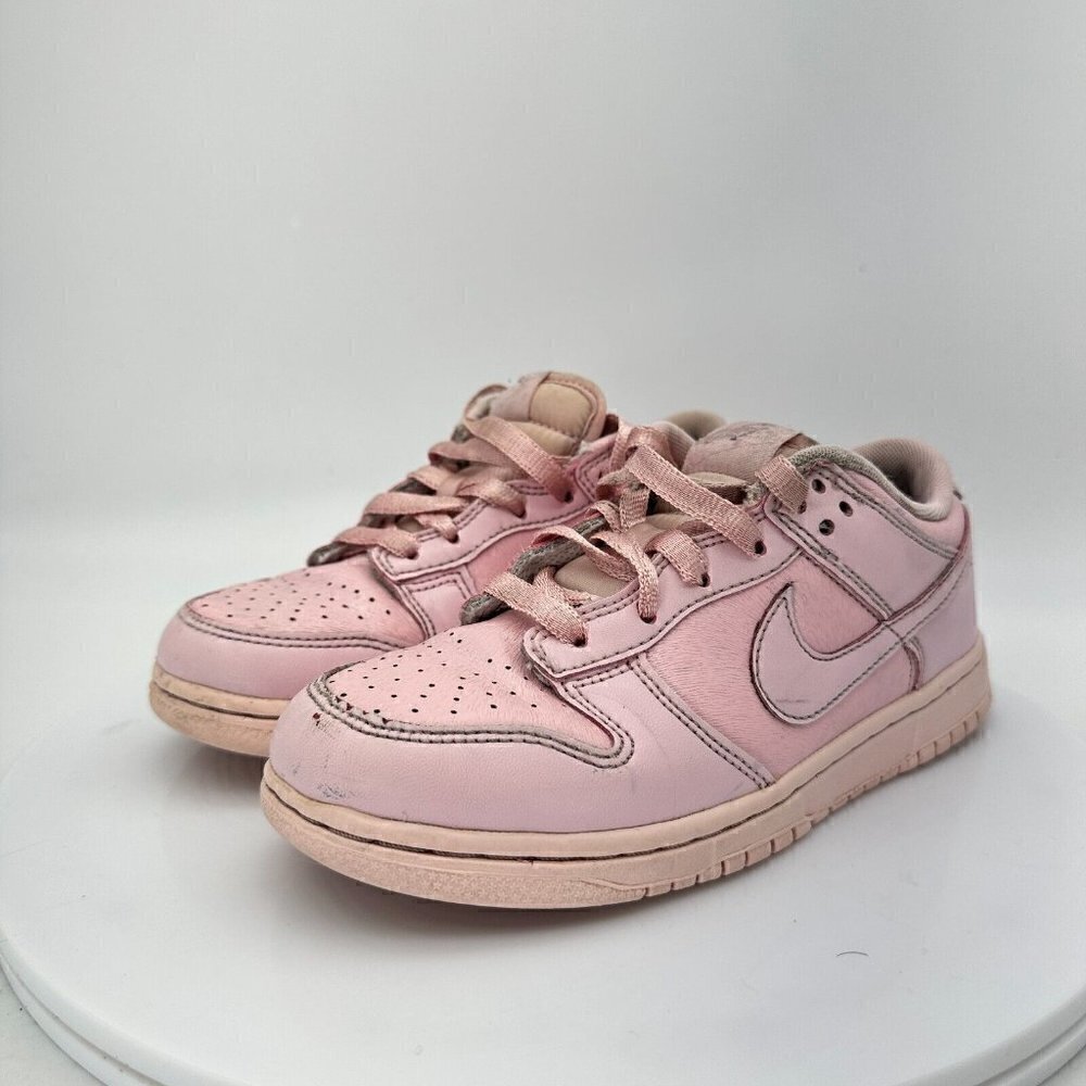 Nike Dunk Low SE Youth Sz 1Y AA3146 601 Triple Prism Pink Leather Training Shoes